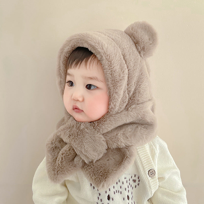 Baby Warm Hooded Hat | Cosy 2-in-1 Hood & Scarf Design