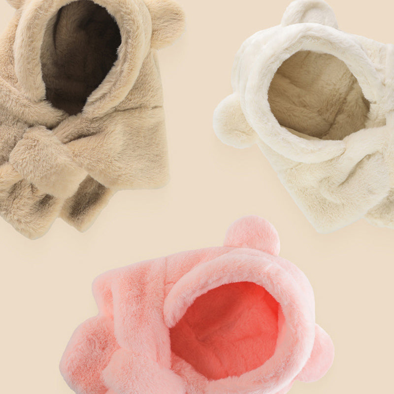 Baby Warm Hooded Hat | Cosy 2-in-1 Hood & Scarf Design