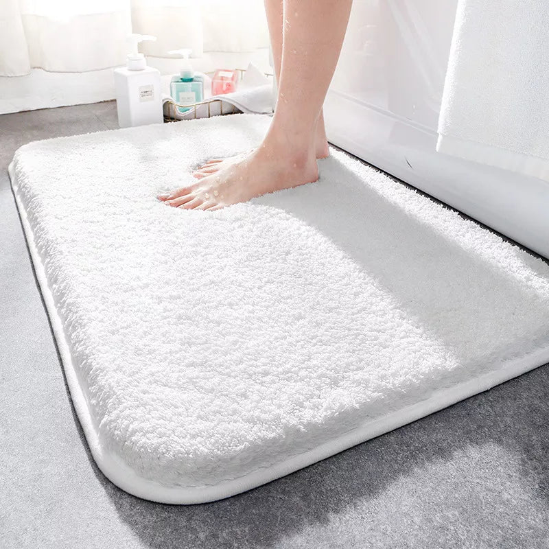 Bath Mat Non Slip | Deep Dense Pile, Bound Edge Finish
