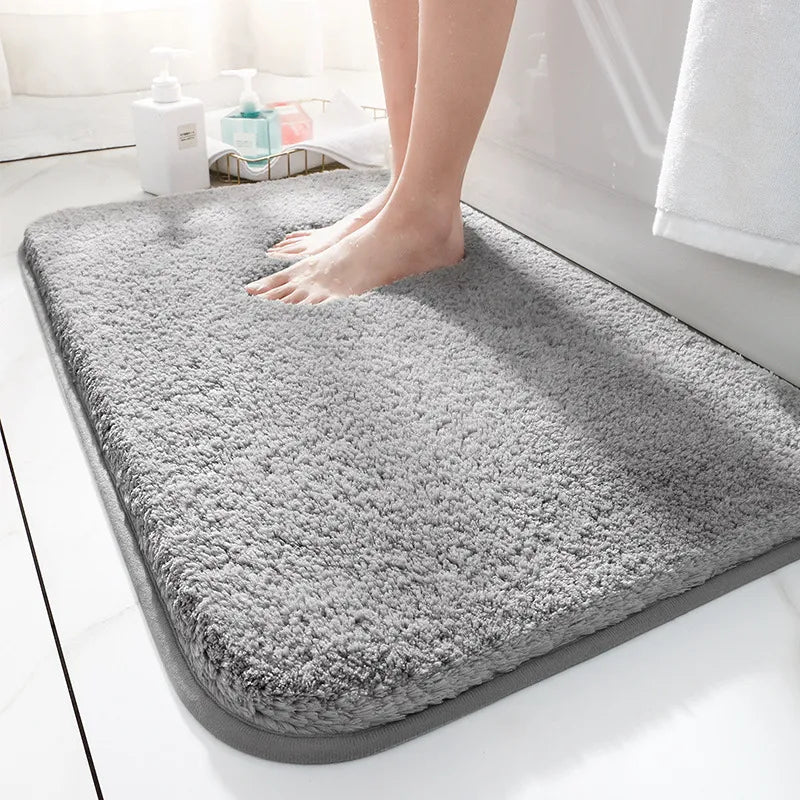 Bath Mat Non Slip | Deep Dense Pile, Bound Edge Finish