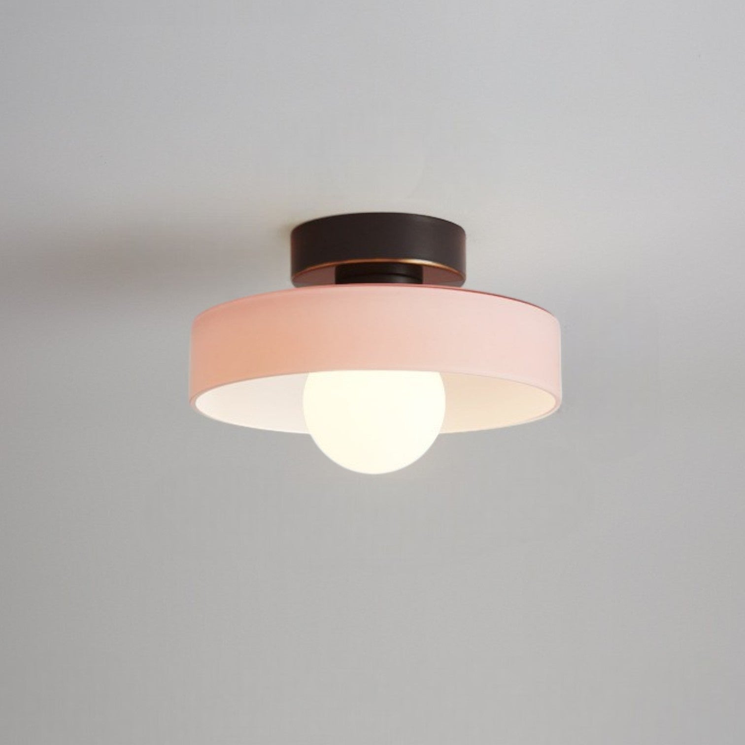 Brassova | Geometric Modern Brass Glass Flush Mount Ceiling Light