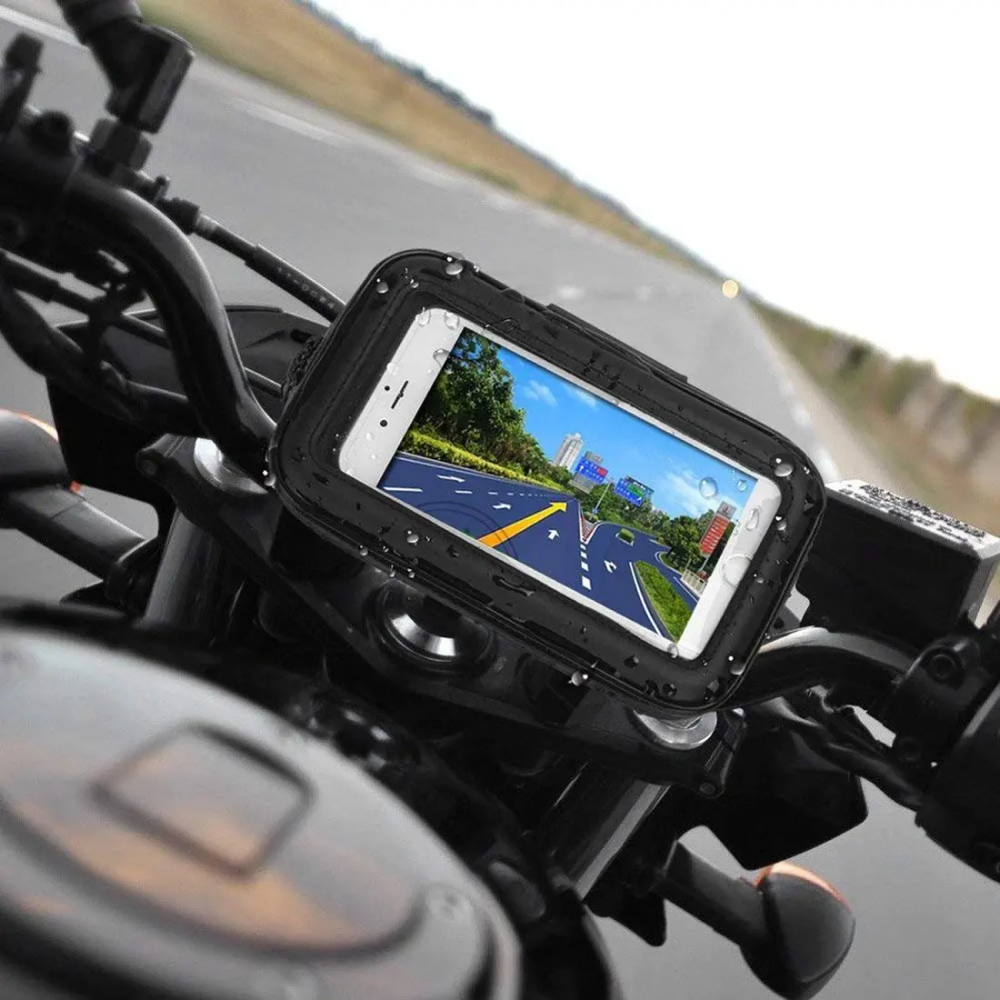 Bike Phone Mount Handlebar Holder | Fits 17–30mm Tubes, Phones Up To 6.3 Inch | Waterproof & Secure Grip For Every Ride