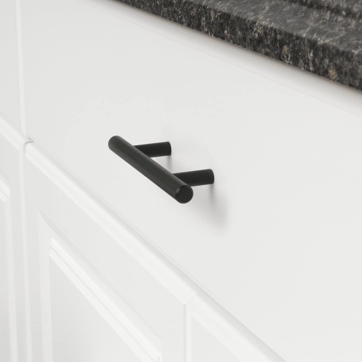 Black Stainless Steel Kitchen Handles – Modern Design for Home Cabinets 1