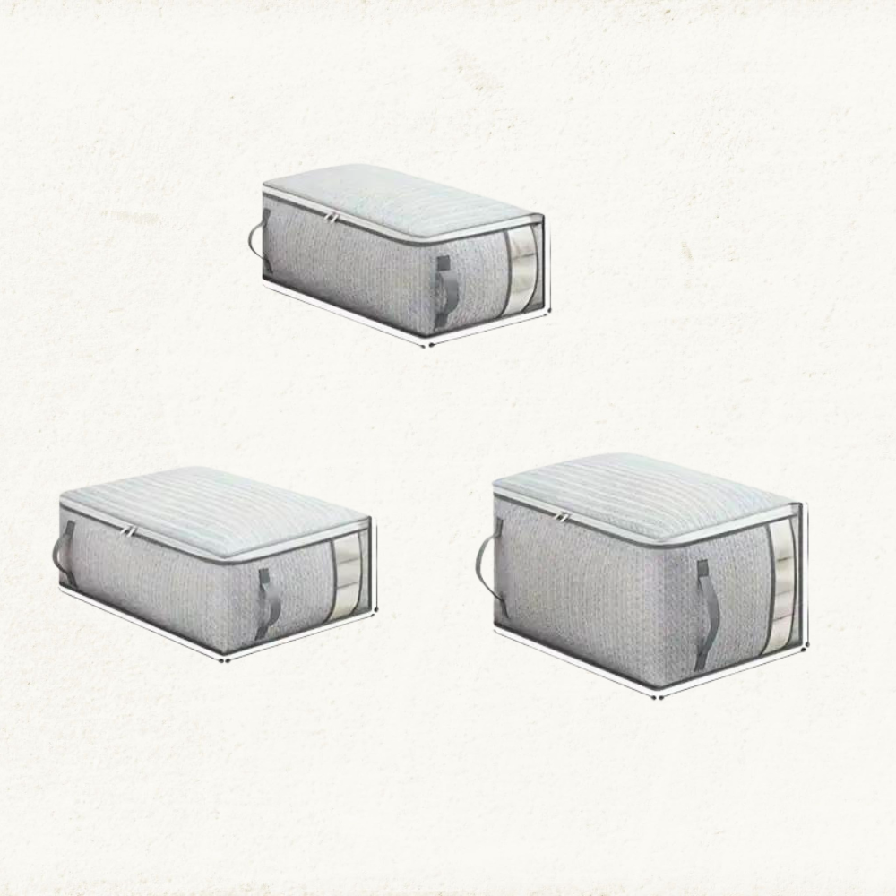 Blanket Storage Bag | Zip-Round Top, Clear Front Window