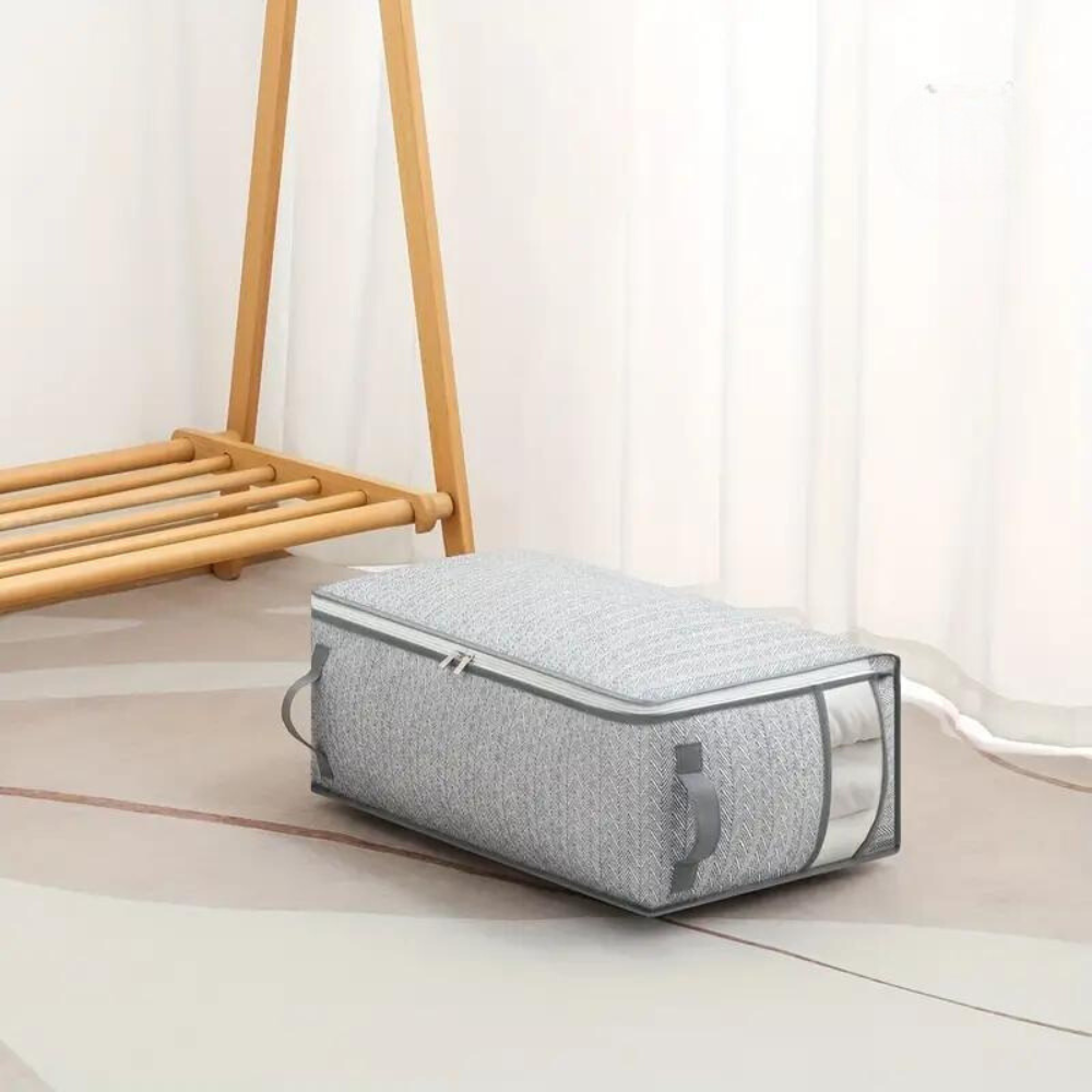 Blanket Storage Bag | Zip-Round Top, Clear Front Window