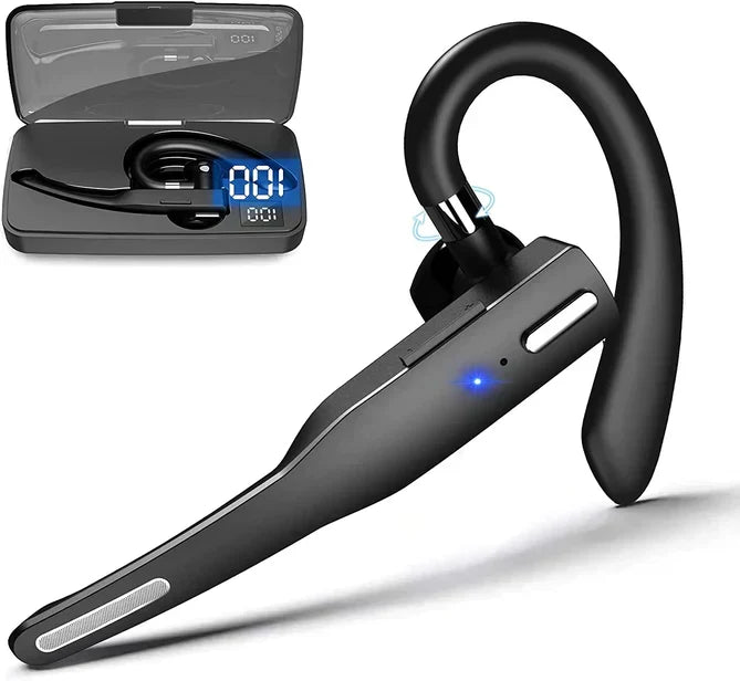 Bluetooth 5.1 Noise Cancelling Headset | Dual Mic CVC8.0 & IPX7 Waterproof | 25-Hour Talk Time Hands-Free Calling