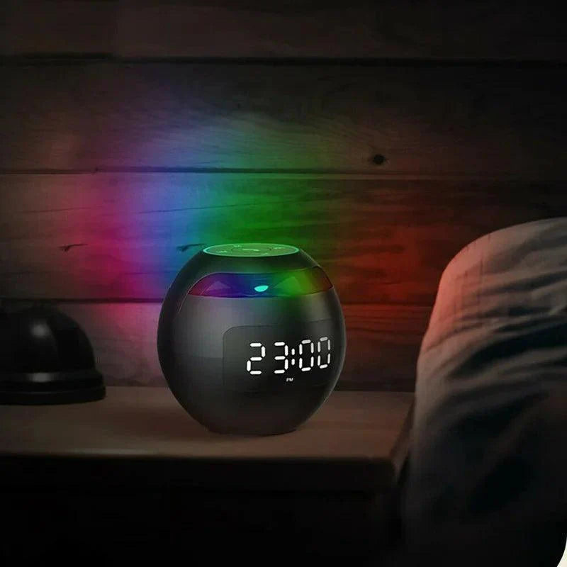Bluetooth Speaker Alarm Clock LED Digital Bedside 2