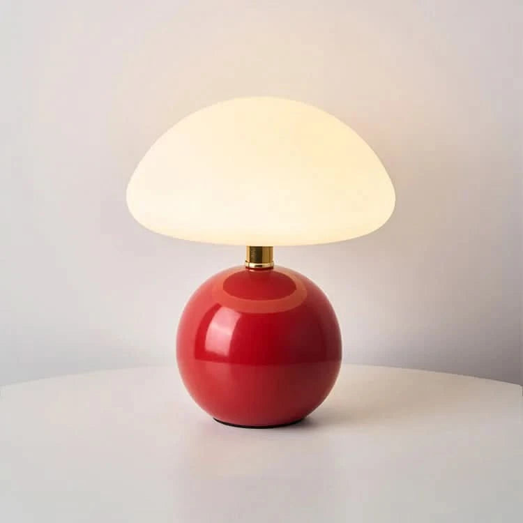 BlushCloud | Ceramic LED Table Lamp – Mushroom Design With Adjustable Color Modes