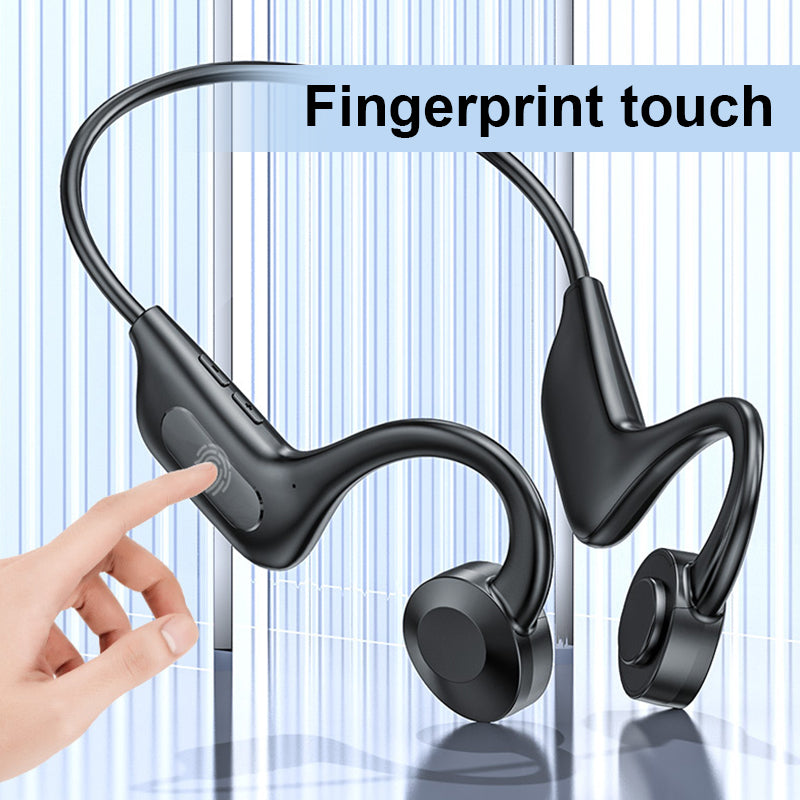 Bone Conduction Headphones Bluetooth 5.2 | Open-Ear Wireless Design for Glasses | 13 Hours Playtime, Sweatproof
