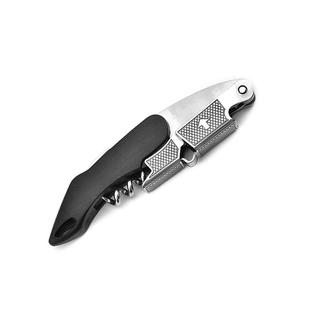 Bottle Opener and Foil Cutter | Two-Step Lever, Tail Blade