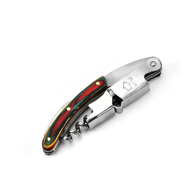 Bottle Opener and Foil Cutter | Two-Step Lever, Tail Blade