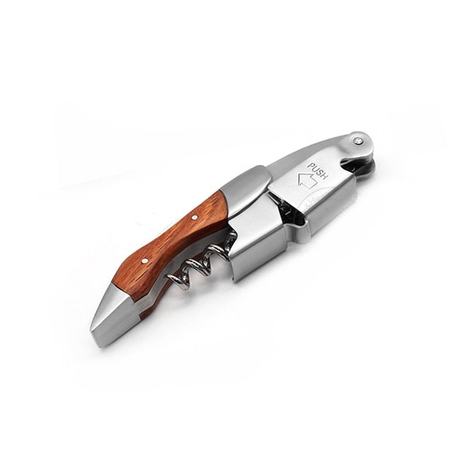 Bottle Opener and Foil Cutter | Two-Step Lever, Tail Blade