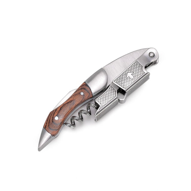 Bottle Opener and Foil Cutter | Two-Step Lever, Tail Blade