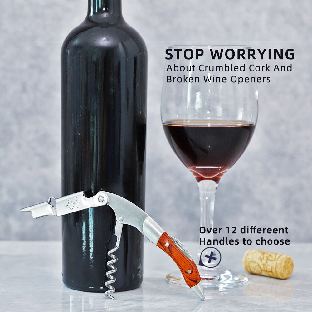 Bottle Opener and Foil Cutter | Two-Step Lever, Tail Blade