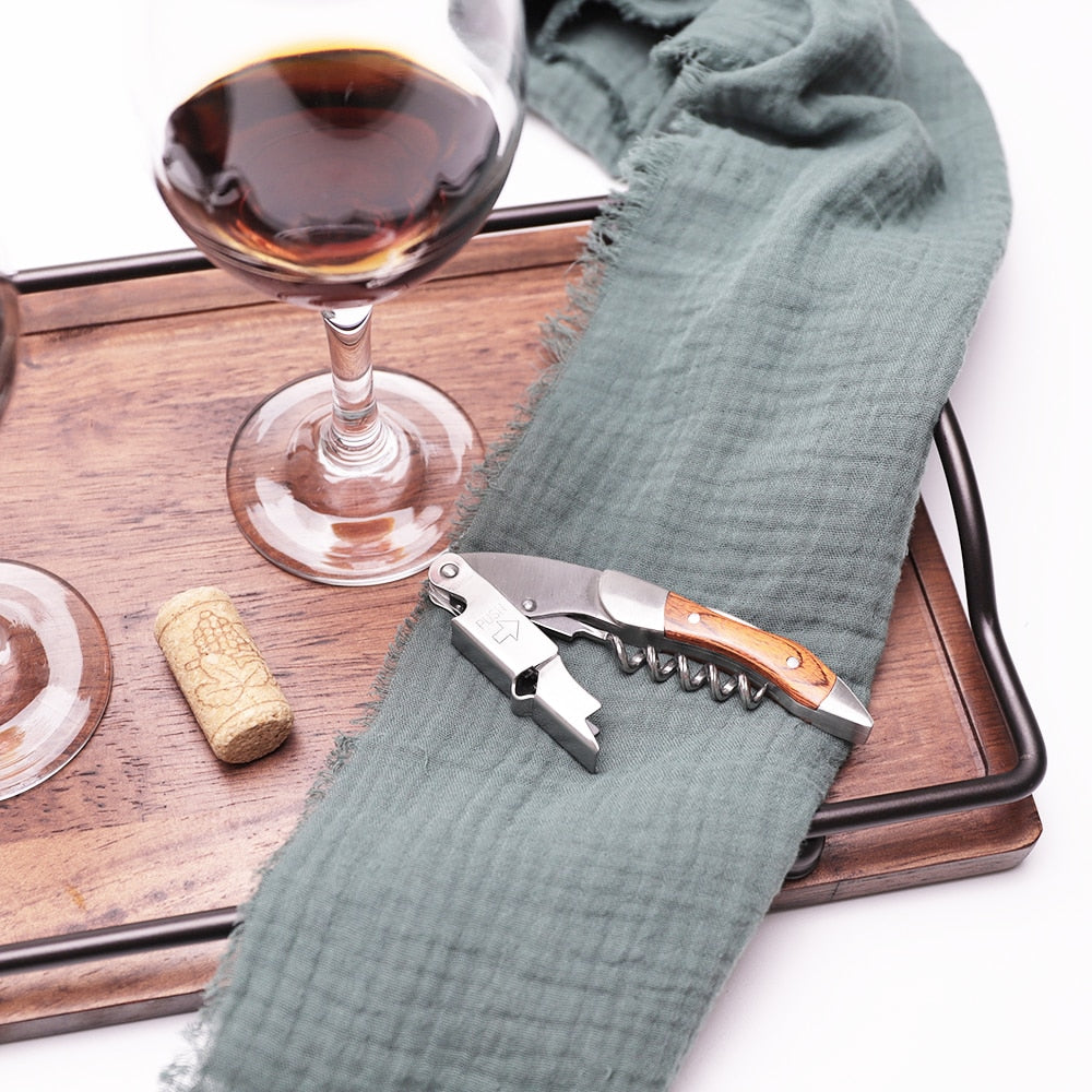 Bottle Opener and Foil Cutter | Two-Step Lever, Tail Blade
