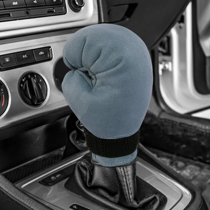 Boxing Glove Shift Knob Cover Suede | Sporty Boxing Glove Design for Gear Stick | Soft Comfortable Grip Universal Fit