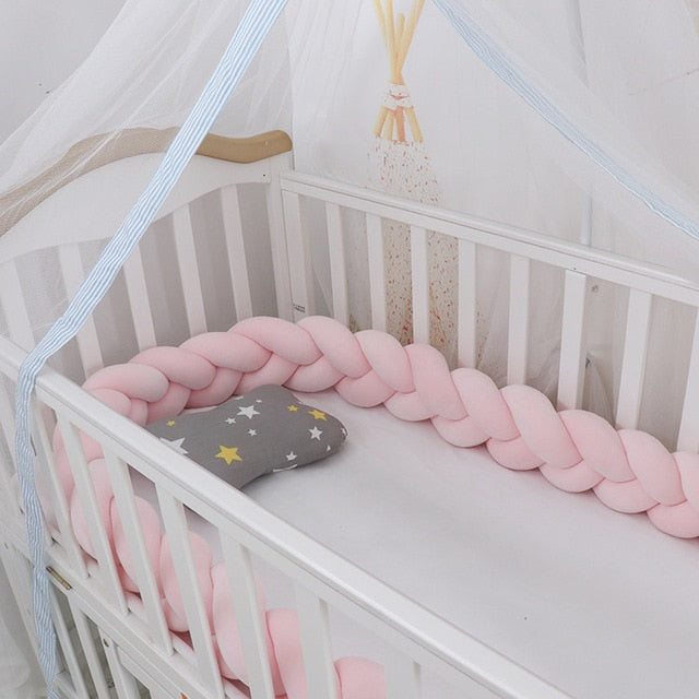 Braided Baby Pillow | Long Three Strand Plait For Sofas And Day Beds