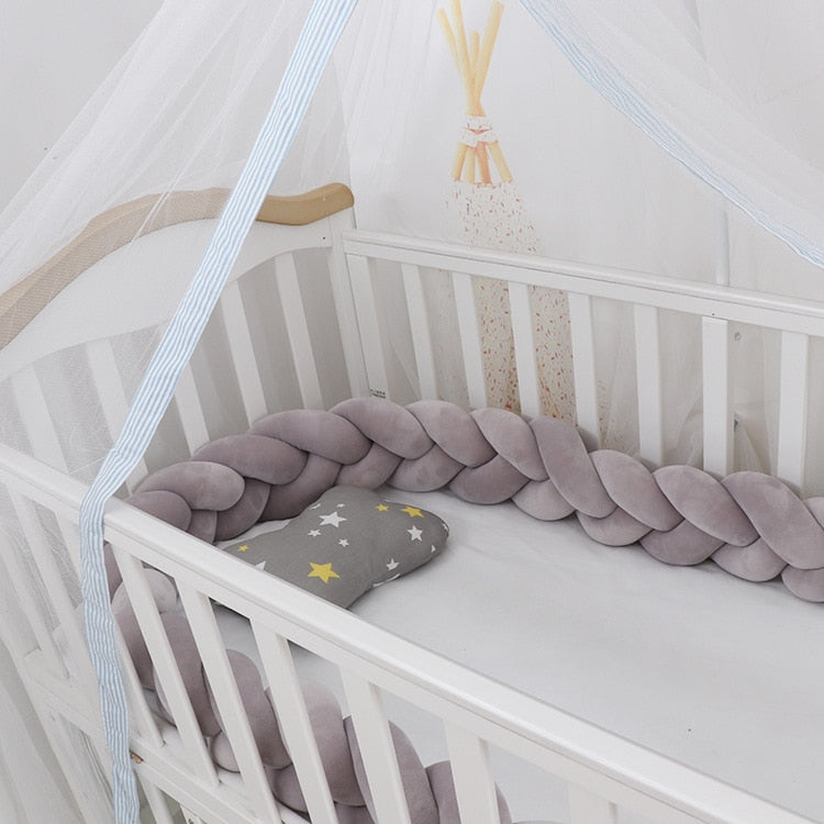 Braided Baby Pillow | Long Three Strand Plait For Sofas And Day Beds
