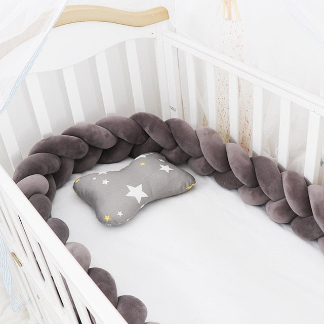 Braided Baby Pillow | Long Three Strand Plait For Sofas And Day Beds