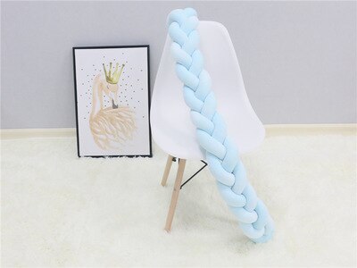 Braided Baby Pillow | Long Three Strand Plait For Sofas And Day Beds