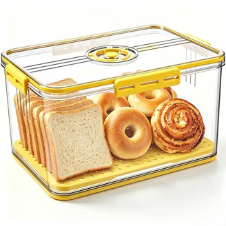 Fridge Organiser | Stackable Clear Box With A Drain Tray