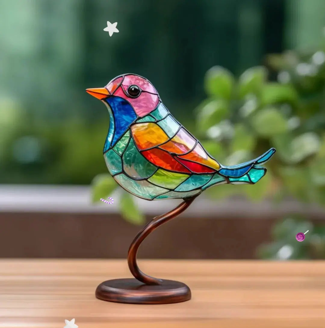 Window Bird Decoration, 1 to 5 Bird Designs | Reflects Sunlight into Colourful Patterns | Hangs in Any Home Window 5