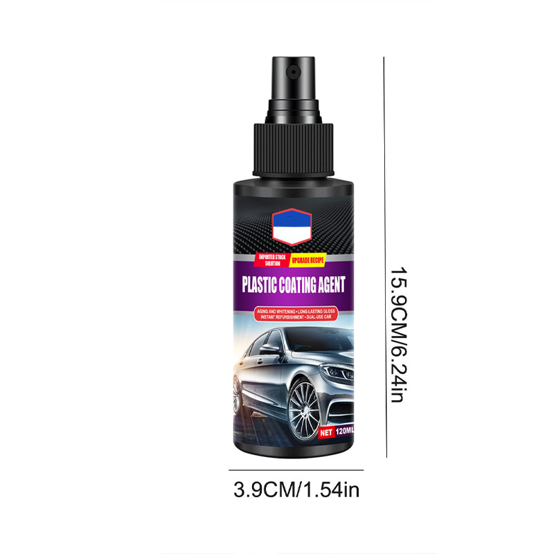 Car Interior Leather and Plastic Coating Agent 120ml | Nano Film Protection | Restores Shine for 3-6 Months Without Fading