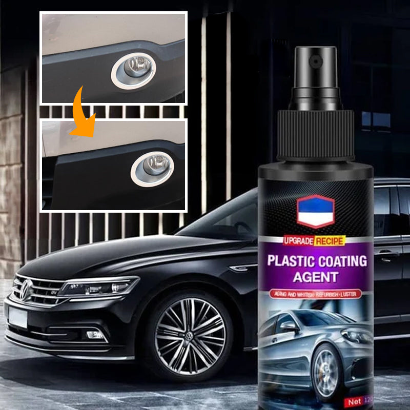Car Interior Leather and Plastic Coating Agent 120ml | Nano Film Protection | Restores Shine for 3-6 Months Without Fading