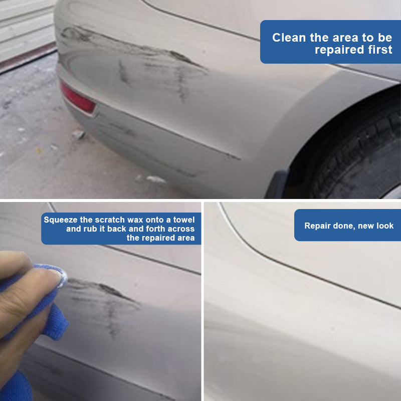 Car Scratch Repair Wax 100ml | Clear Coat Scratch Repair Compound | Reduces Scratches & Prevents Rust On All Paint Colours