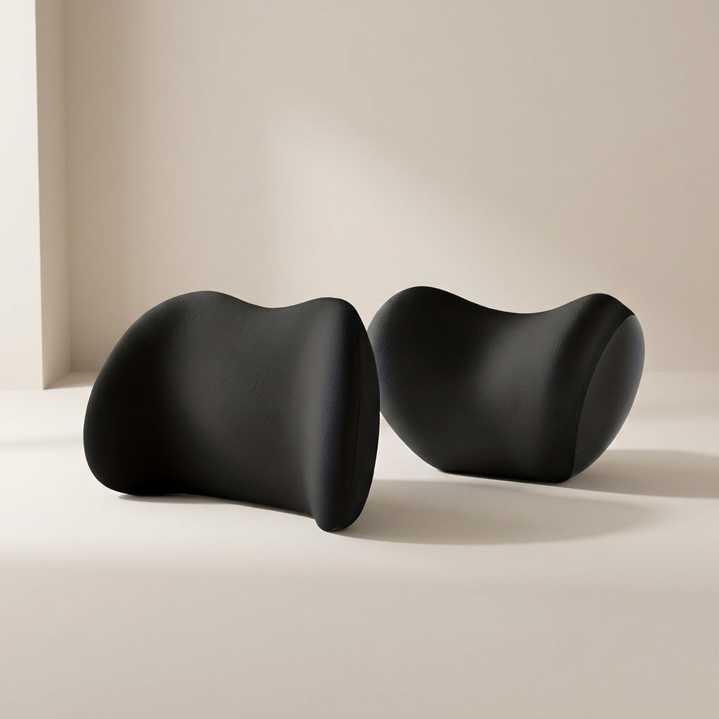 Car Seat Support Set | Contoured Neck And Lumbar Pair