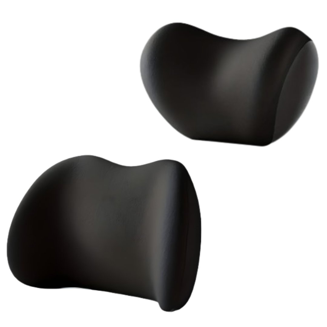 Car Seat Support Set | Contoured Neck And Lumbar Pair