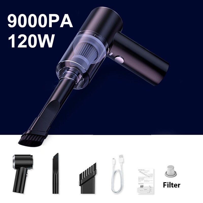 Car Vacuum Cleaner | Cordless Portable Handheld Design