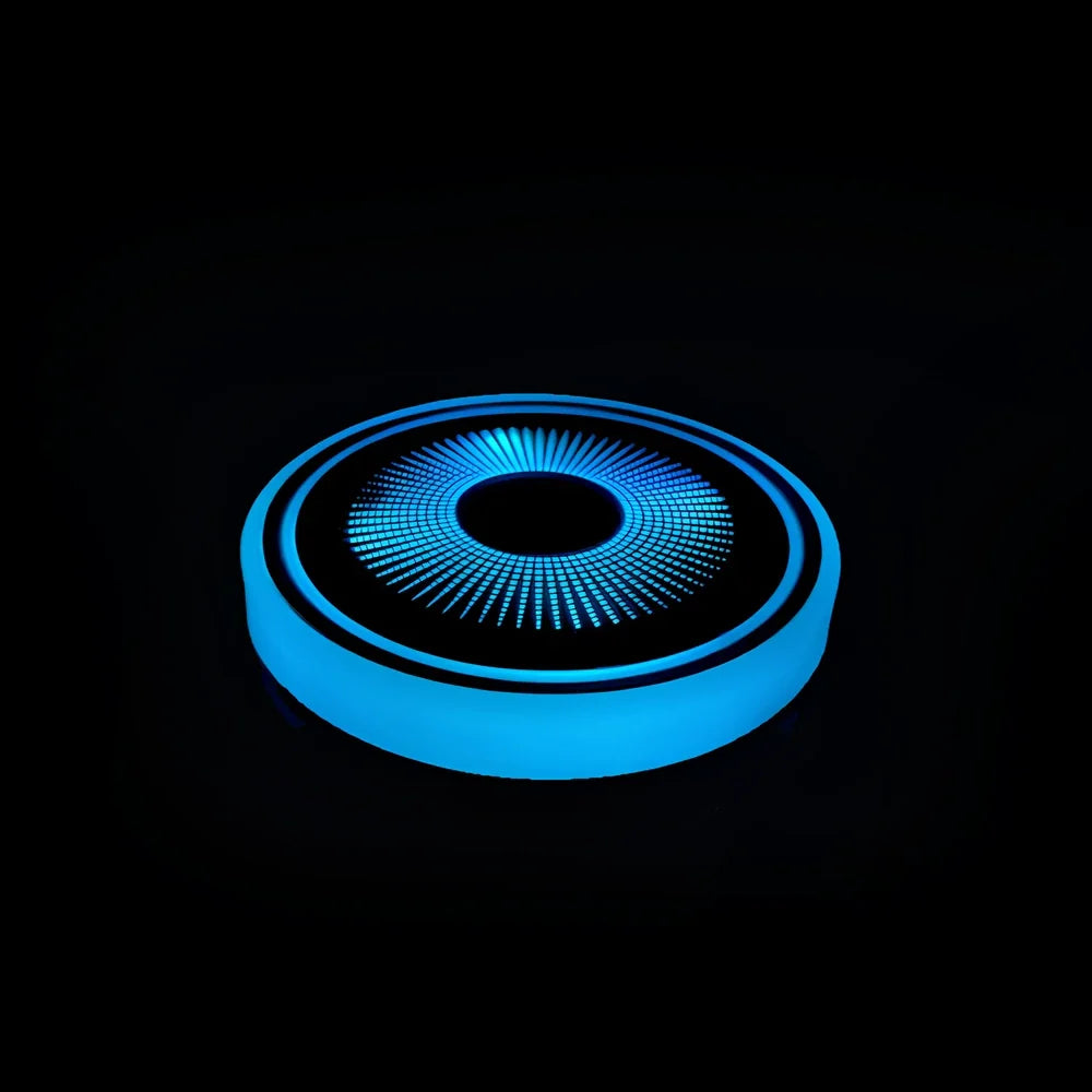 LED Glow Disc 2 Pack | Acrylic, Vibration & Motion Sensor Activated | Rechargeable USB, 7 Colours, 15 Day Battery Life 14