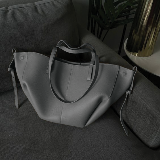Caroline | Leather Tote Bag – Oversized Structured Design