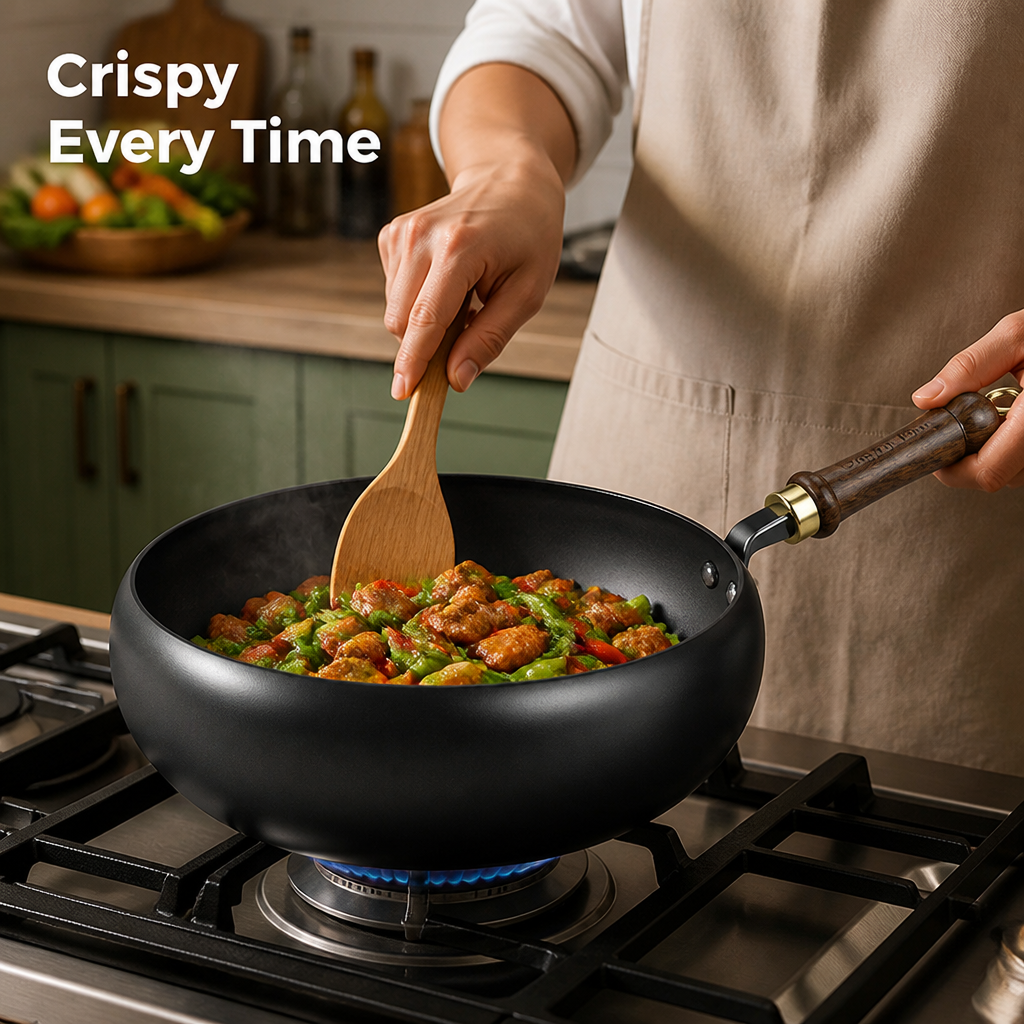 Cast Iron Roasting Pan | Uncoated Chemical-Free Surface | Works on Gas, Induction, Electric & Ceramic Hobs, Two Sizes