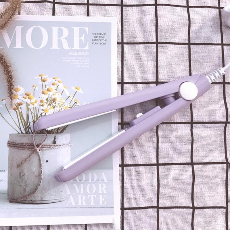 Ceramic Mini Hair Curler | Compact Travel Straightener Design