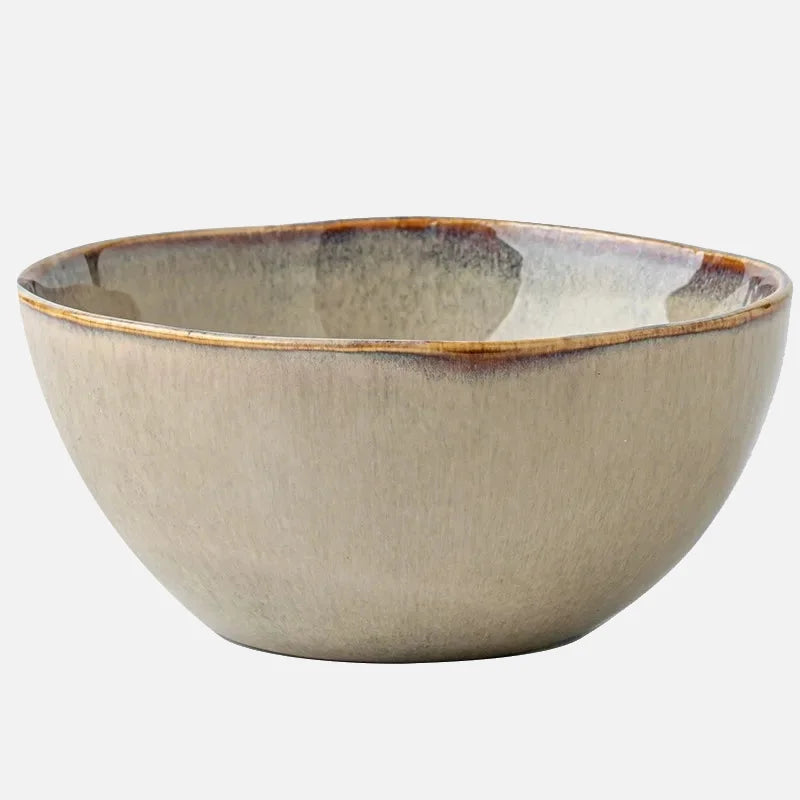 Ceramic Breakfast Bowl Set – Natural Beige, Handcrafted Design for Breakfast or Salads 5