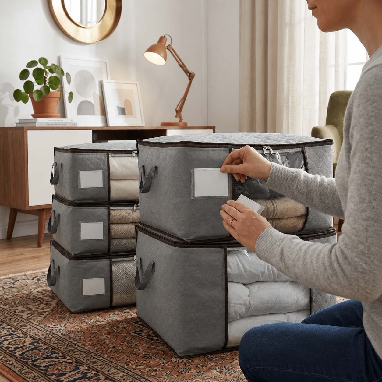 Storage Bag | Breathable Clothes & Duvet Storage with Clear Window