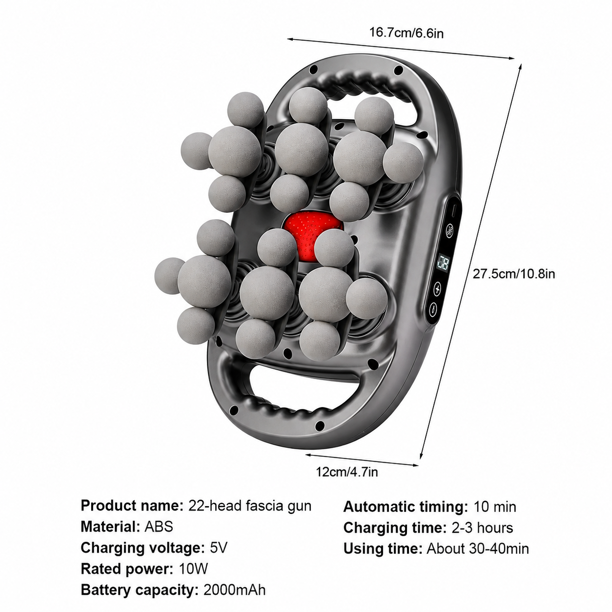 Plantar Fasciitis Massager | Vibration Platform, Multi-Node Surface