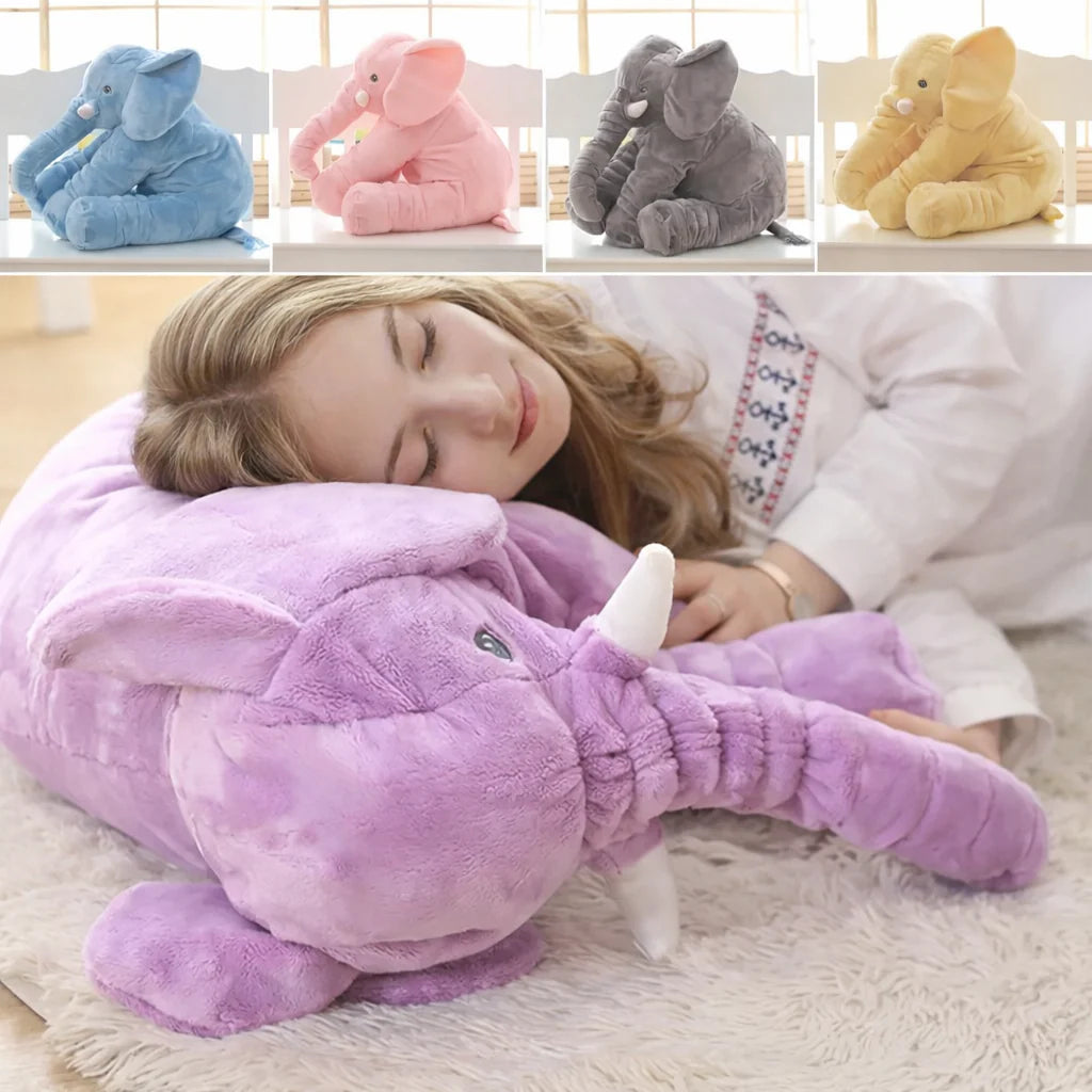 Cozy Cuddle Moments For Baby | Giant Plush Elephant Pillow Toy