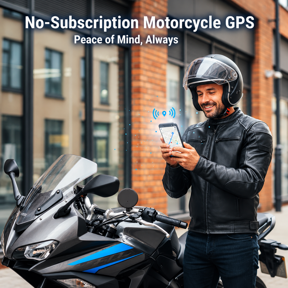 GPS Tracker for Motorcycles | Disc Body, App Location