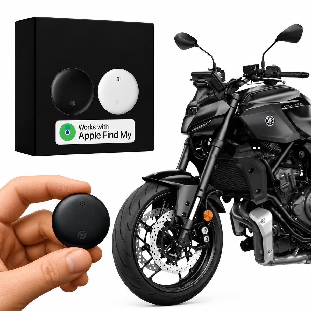 GPS Tracker for Motorcycles | Disc Body, App Location