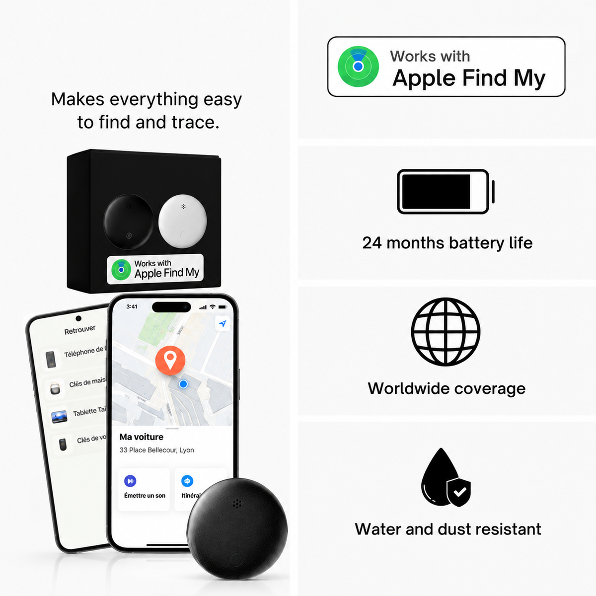 GPS Tracker for Motorcycles | Disc Body, App Location