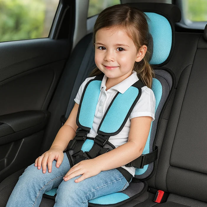 Child Car Seat | Portable Adjustable Mesh Booster