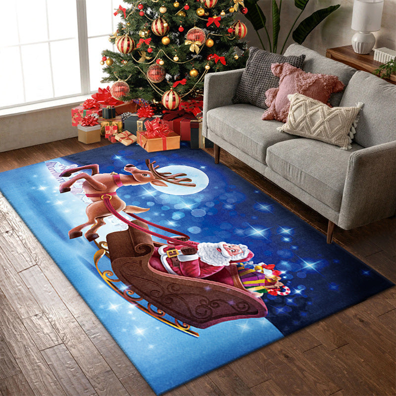 Christmas Doormat Festive Decoration | Non-Slip Backing with Dust-Trapping Design | Polyester Indoor Outdoor Mat