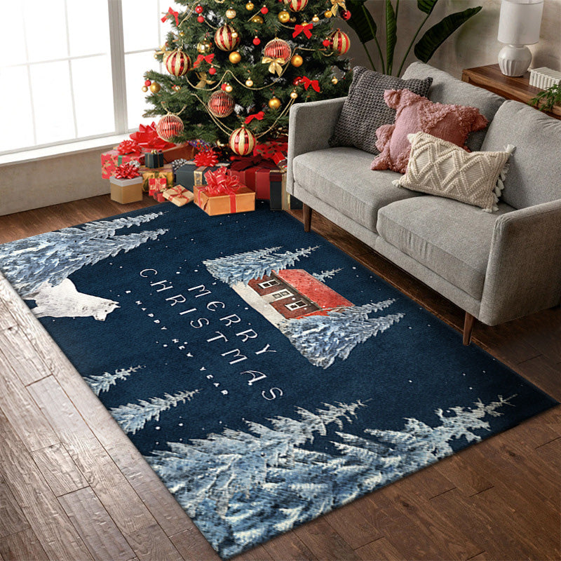 Christmas Doormat Festive Decoration | Non-Slip Backing with Dust-Trapping Design | Polyester Indoor Outdoor Mat
