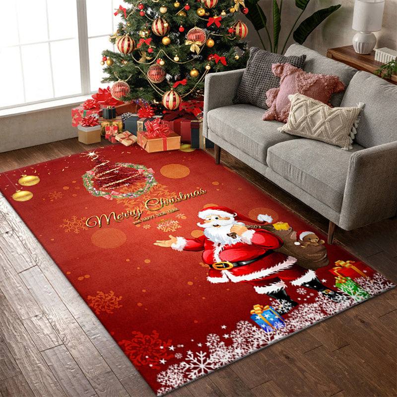 Christmas Doormat Festive Decoration | Non-Slip Backing with Dust-Trapping Design | Polyester Indoor Outdoor Mat