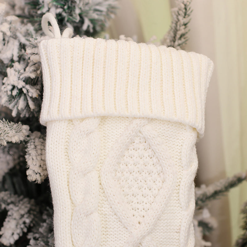 Christmas Stocking Holiday Decoration | Stretchy Acrylic Fabric Holds Small Gifts | Hangs on Mantels, Doors or Walls