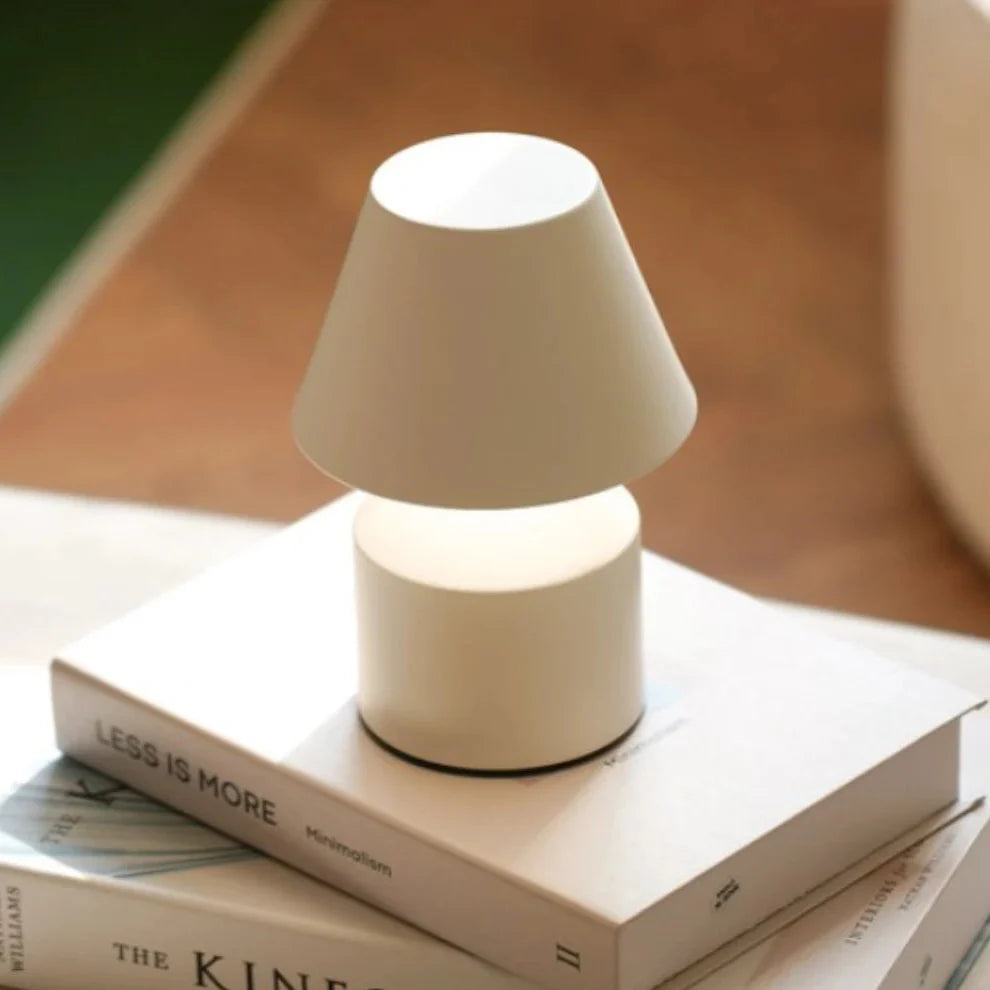 Rechargeable Table Lamp | Cordless Touch Control, Stepless Dimming | Iron & Acrylic, 16 x 11 cm, 10-Hour Battery 5