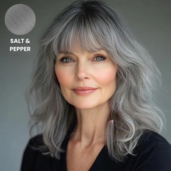 Clip-In Fringe Hairpiece | 100% Remy Human Hair | Heat-Resistant Styling, Colour-Match Blend & Secure All-Day Clip Grip